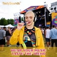 Amos Music Lollipops Gift Bags, Yellow Candy Crossbody Bag Audio Lollipops, Mothers Day Gifts (4 Flavors)