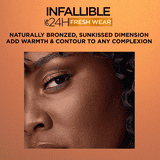 L'Oreal Paris Infallible Soft Matte Bronzer, Dark, 0.31 oz