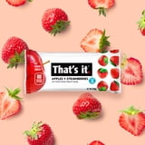 That's it. Gluten-Free Soft & Chewy Apple + Strawberry Ready-to-Eat Fruit Bars, 0.7oz, 8 Count Shelf Stable Box