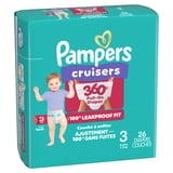 Pampers Cruisers 360 Baby Diapers Size 3, 26 Count (Select for More Options)