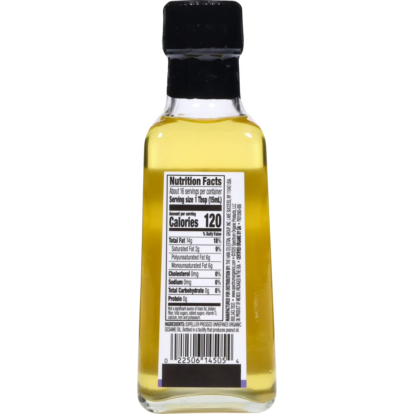 Spectrum Naturals Organic Unrefined Sesame Oil, 8 fl oz
