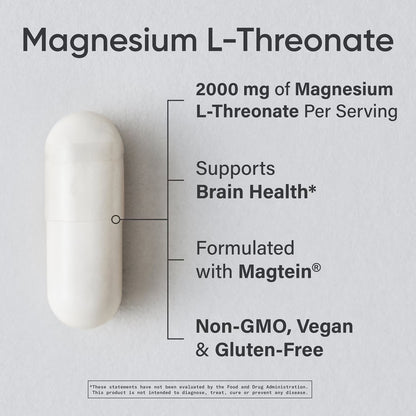 Sports Research Magnesium L-Threonate, 120 Capsules