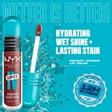 NYX Professional Makeup Lip IV Hydrating Lip Gloss & Lip Stain with Coconut Water, Drippin in Rose, 0.16 fl oz