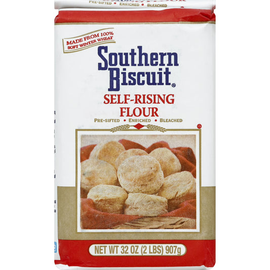 Southern Biscuit Self-Rising Flour, 32 oz, Pre-Sifted Enriched Soft Winter Wheat Flour with Leavening