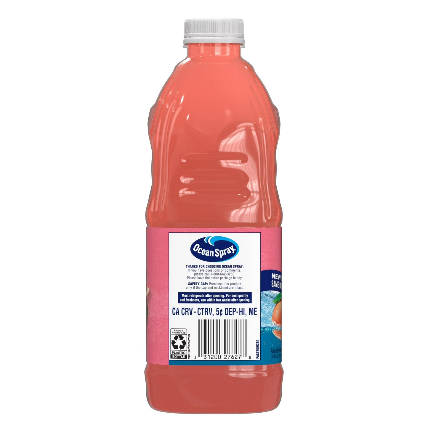 Ocean Spray Ruby Red Grapefruit Juice Drink, 64 fl oz Bottle