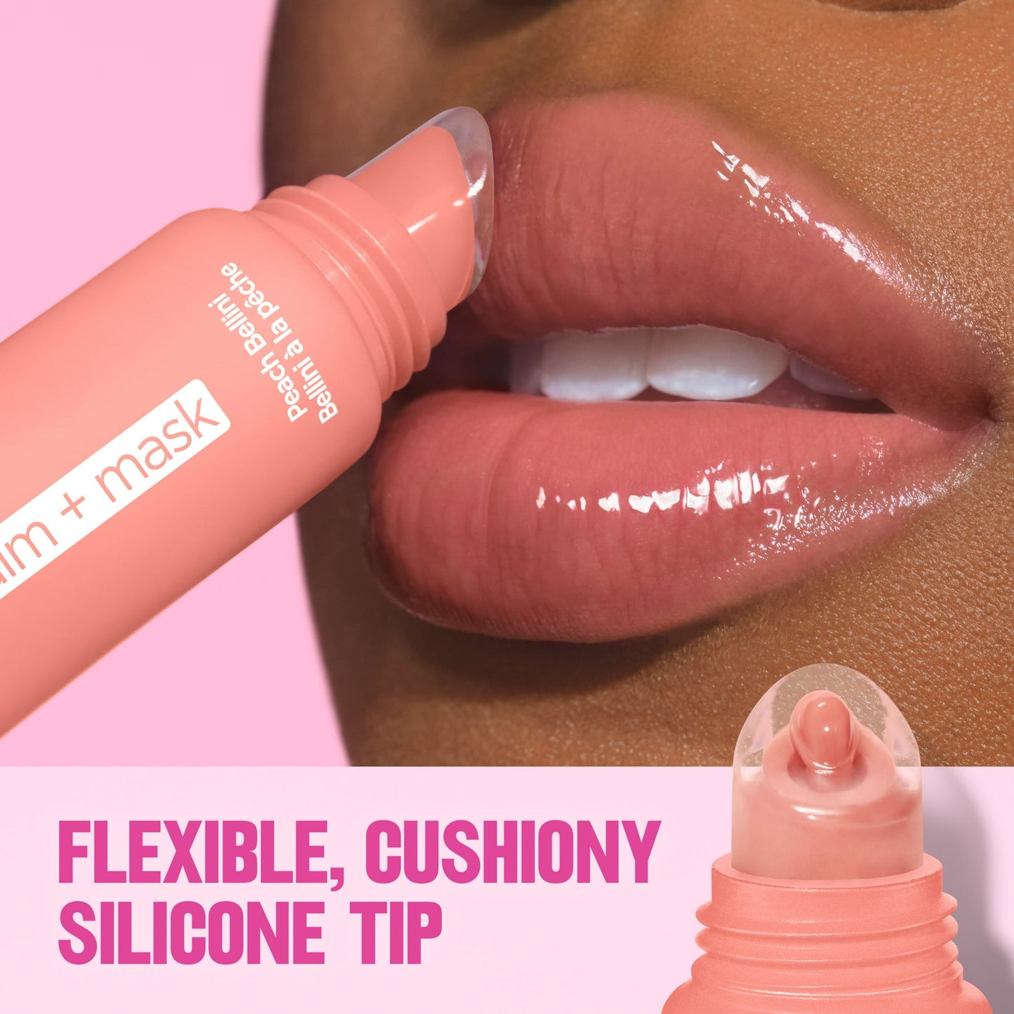 Revlon Glimmer Lip Treat Balm + Mask for Dry Lips, Overnight, 002 Marshmallow Dreams, 0.4 fl oz