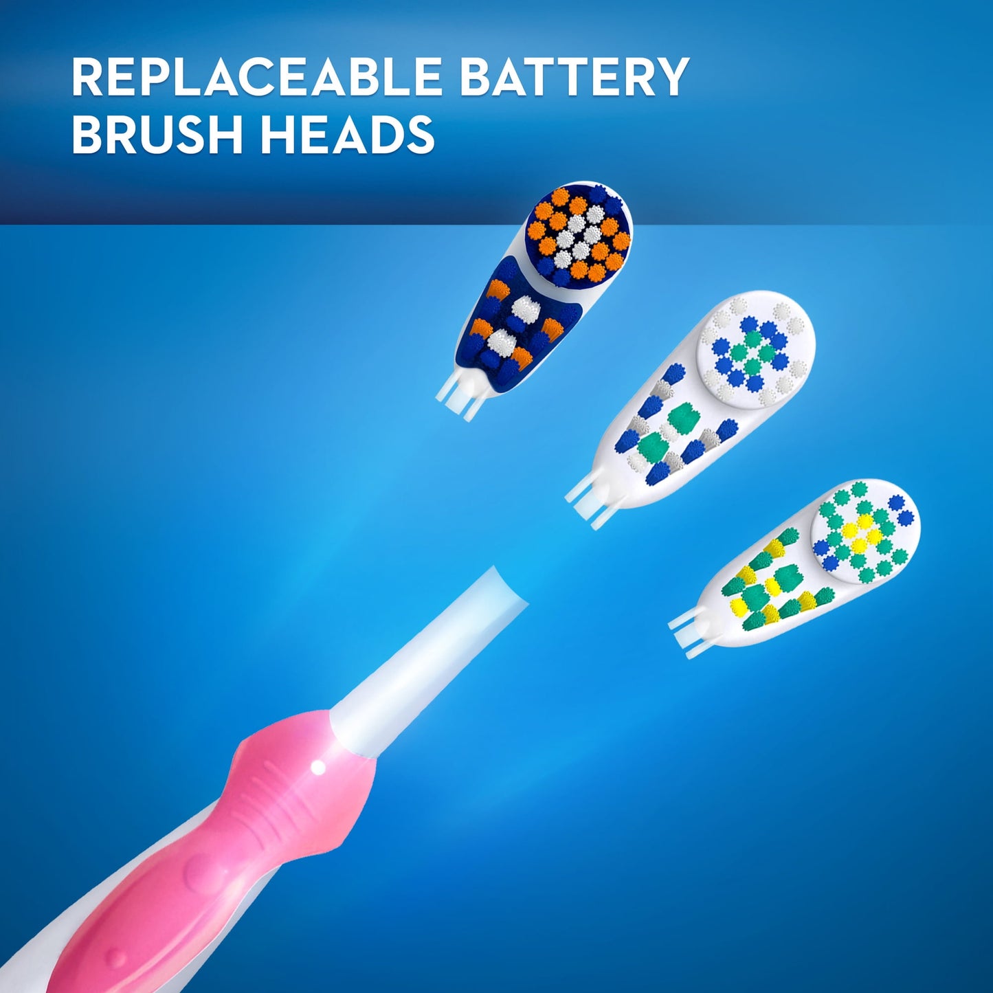 Oral-B Toothbrush, Complete Battery Powered Electric Toothbrush, 1 Count, Full Head, for Adults and Children 3+