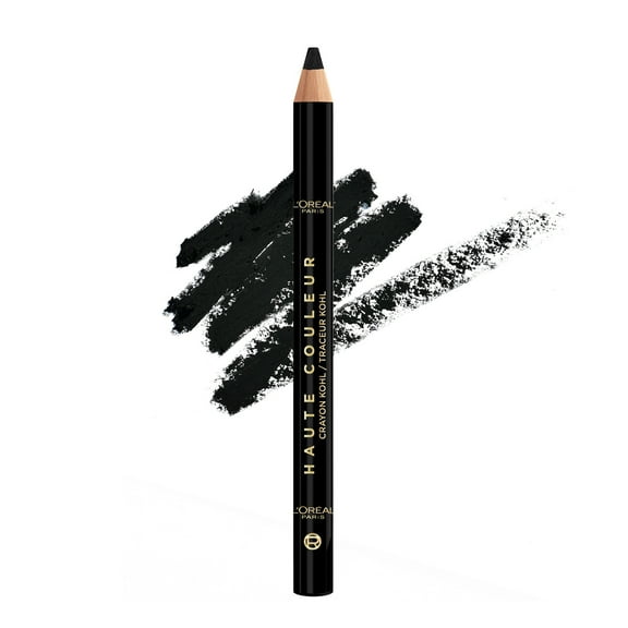 L'Oreal Paris Haute Couleur Kohl Pencil Eyeliner Makeup, Black Silk 110, 0.03 oz