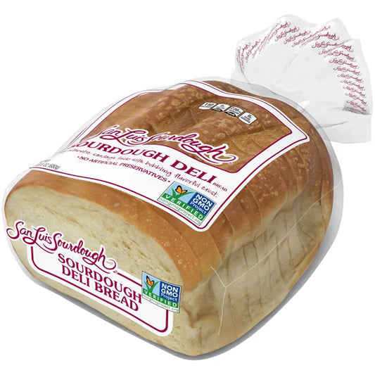 San Luis Sourdough Plain Sourdough Deli Bread, 24 oz, Sourdough Bread, Bag