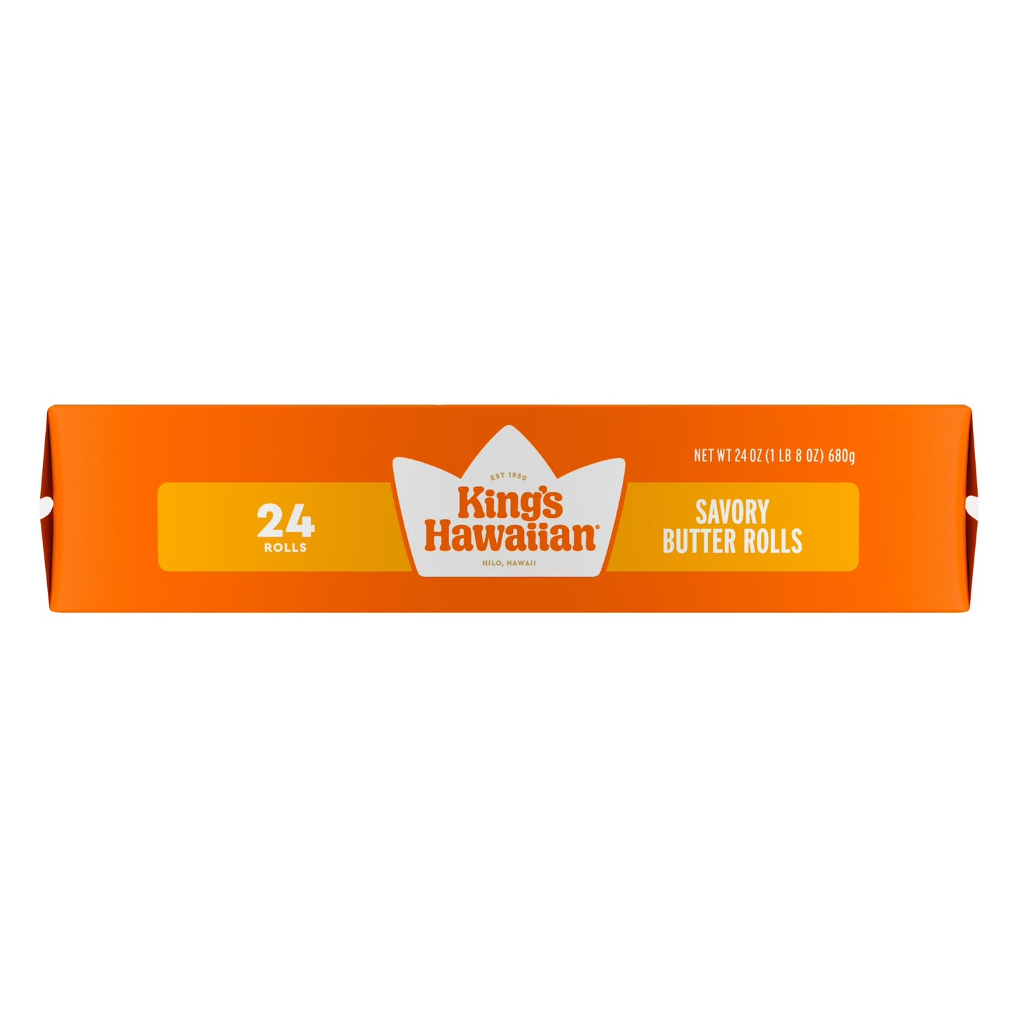 King's Hawaiian Savory Butter Rolls 24 Count, 24 oz, Shelf-Stable