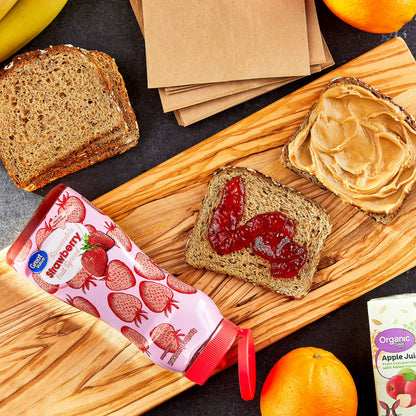 (3 pack) Great Value Squeezable Strawberry Fruit Spread, 20 oz