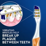 Oral-B Toothbrush, Vibrating Pulsar Battery Toothbrush, Medium, 1 Count, Adults and Children 3+