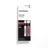 COVERGIRL Outlast All-Day Lip Color Liquid Lipstick and Moisturizing Topcoat, Always Rosy
