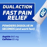 BC Pain Relief Powder, Original Strength Headache Relief with Aspirin & Caffeine, 50 Count