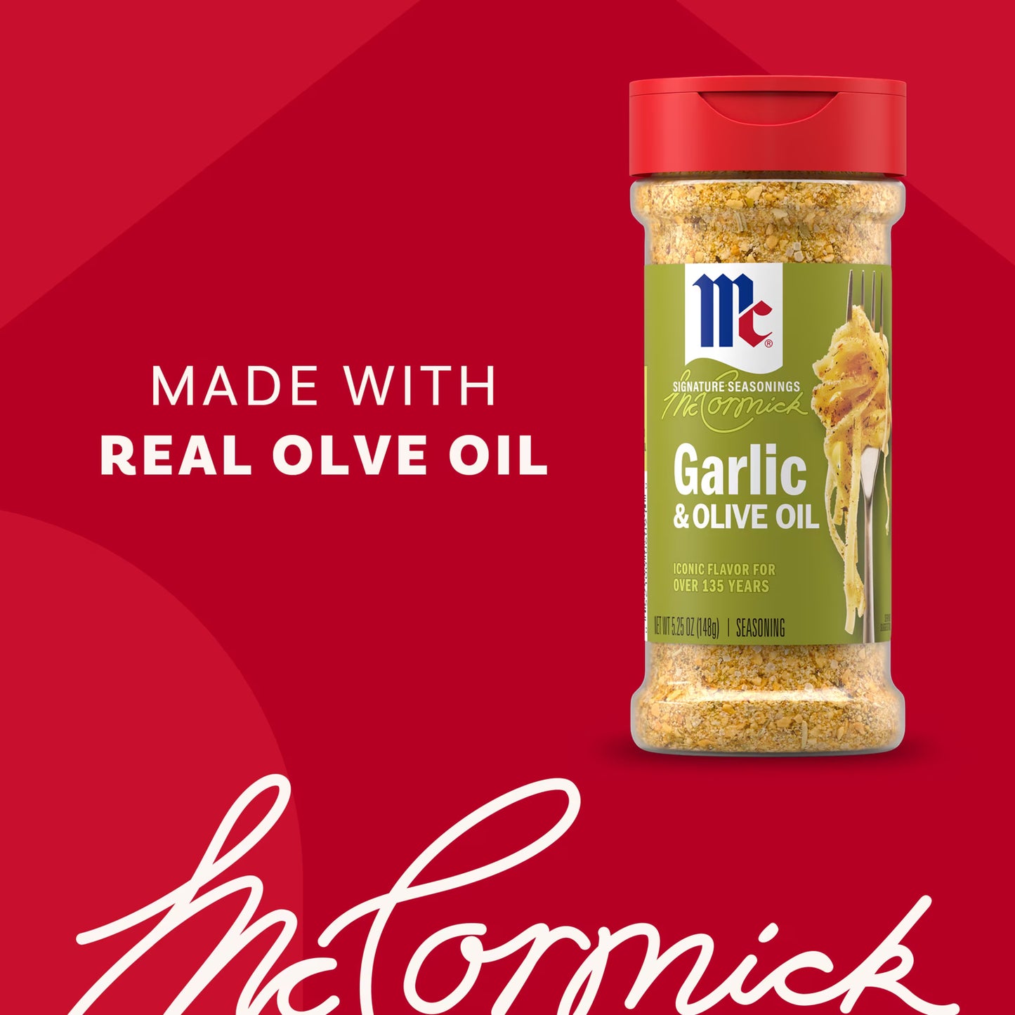 McCormick Garlic and Olive Oil Seasoning Blend, 5.25 oz Bottle