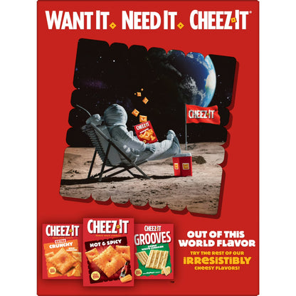 Cheez-It Extra Toasty Cheese Crackers, Baked Snack Crackers, 21 oz