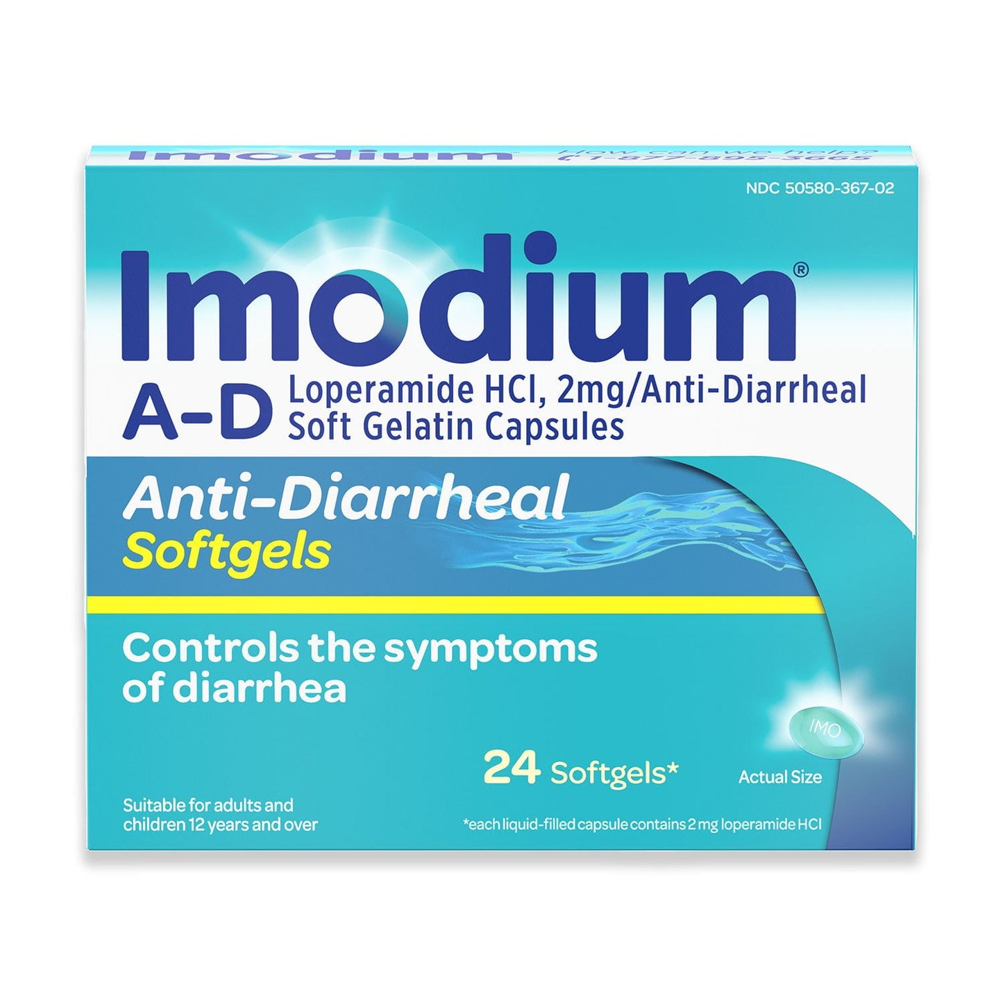 Imodium Anti-Diarrheal Softgels, 24 ct.