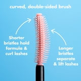 e.l.f. Lash 'N Roll Curling & Lifting Mascara, Deep Brown, 0.32oz