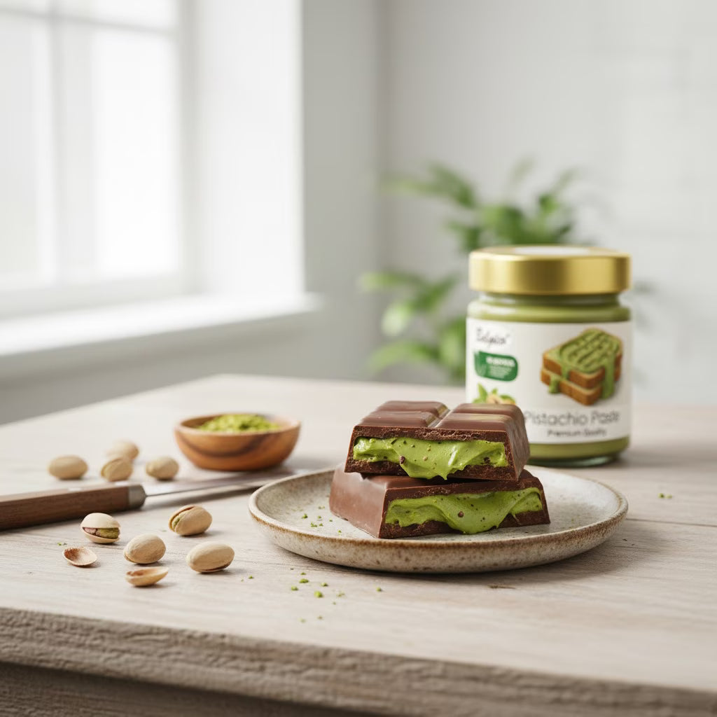 Pistachio Cream, Pistachio Paste, Pistachio Spread, Pistachio Cream for Dubai Chocolate Bar, 7.05 oz.(200gr), Belgico Pistachio Cream Paste