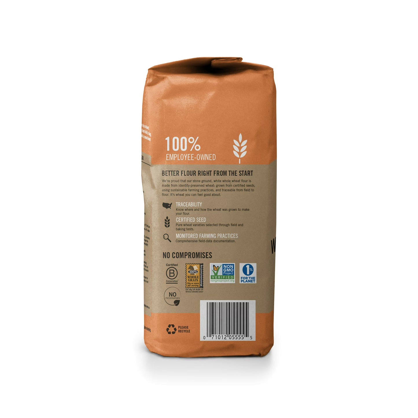 King Arthur Flour White Whole Wheat Flour 5 lb. Bag