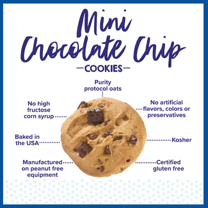 Goodie Girl Gluten Free Chocolate Chip Mini Cookies Snack Pack, 0.75 oz per Bag, 5 Count