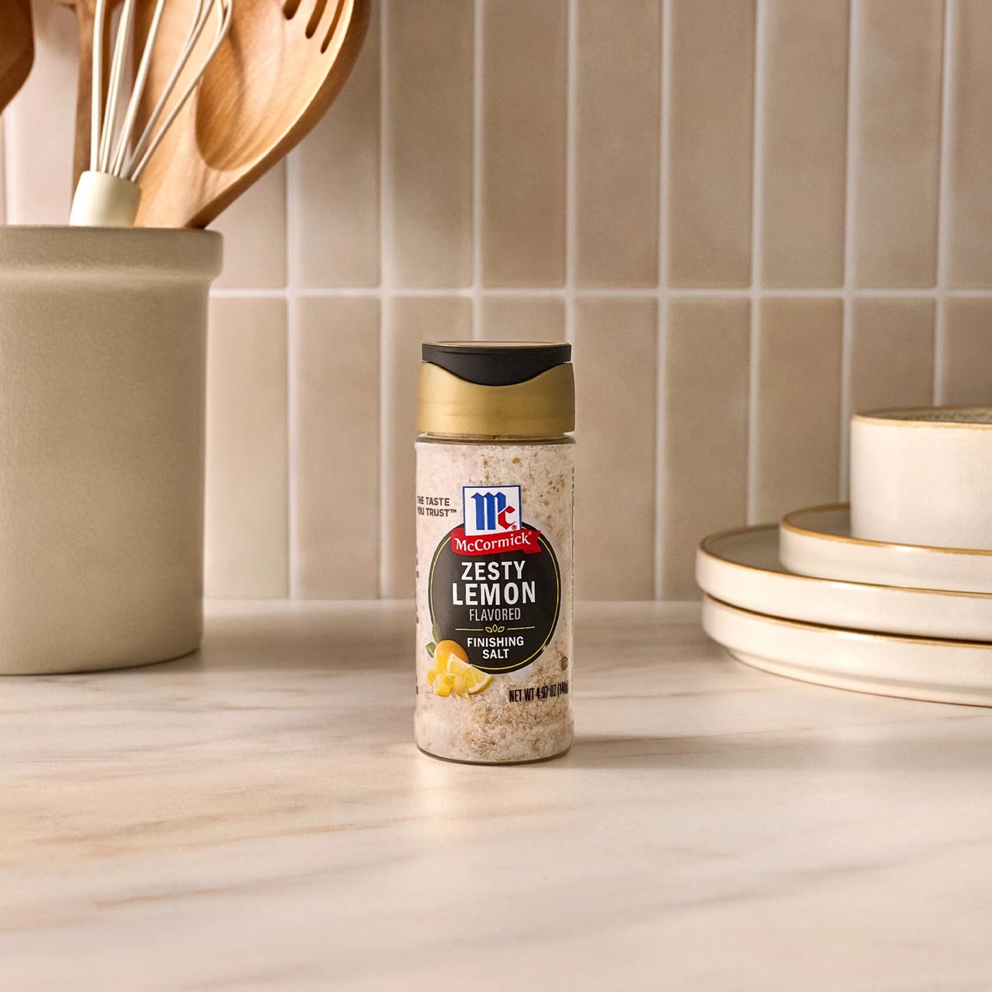 McCormick Zesty Lemon Finishing Salt, 4.97 oz Bottle