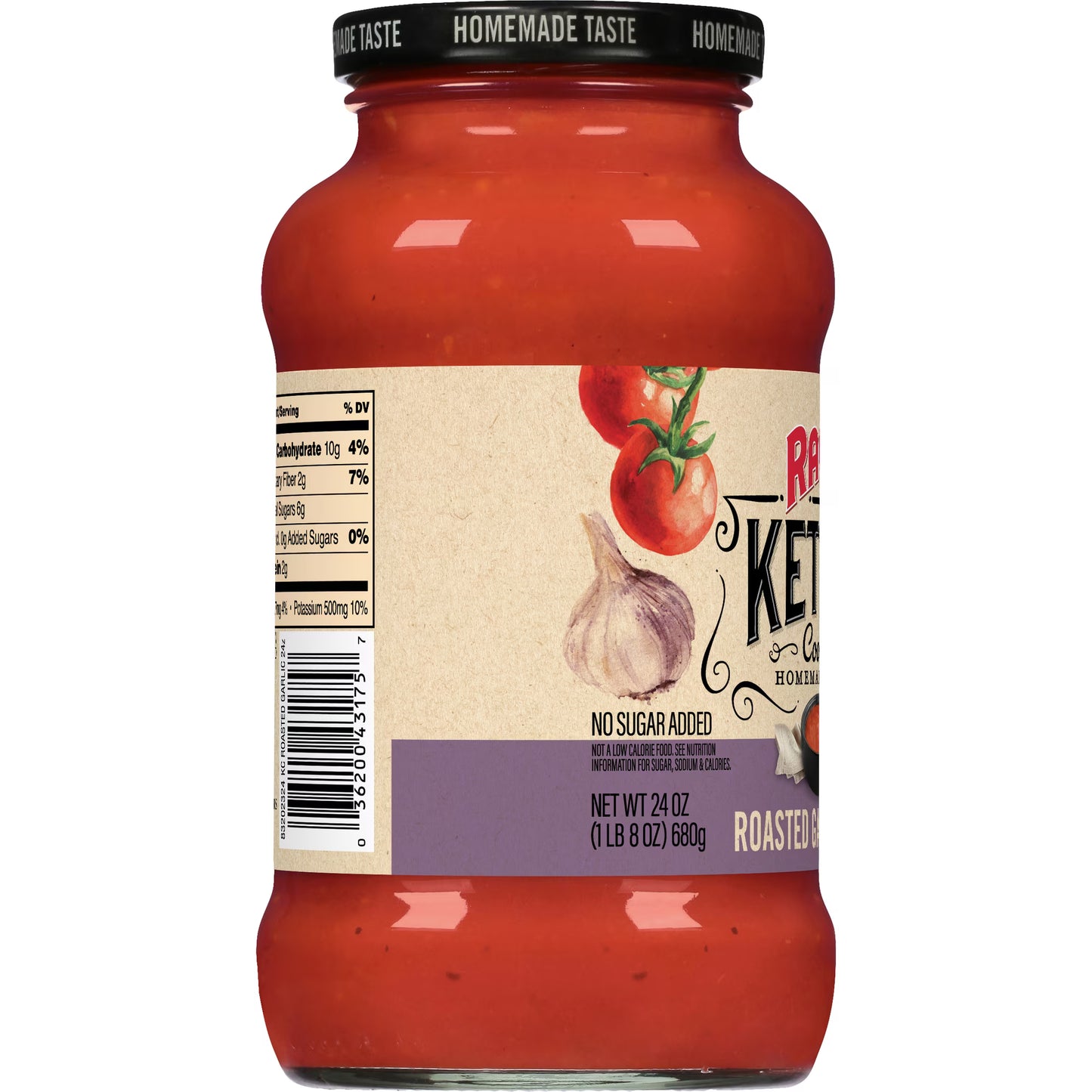 RAGU Kettle Cooked Roasted Garlic Pasta Sauce, 24 oz
