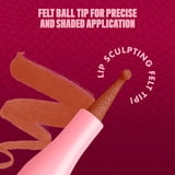 NYX Professional Makeup Lip Lingerie Lip Liner Stain, Waterproof Lip Color, Naughty Nude, 0.03 fl oz