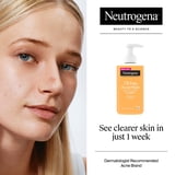 Neutrogena Oil-Free Acne Face Wash, Salicylic Acid Facial Cleanser & Acne Treatment, 9.1 fl oz