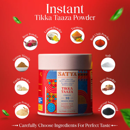 Satya Blends, Tikka Taaza, Tomato, Smoky, Tikka Masala Seasoning 2.5 oz