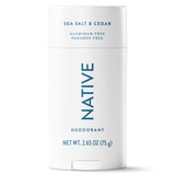 Native Deodorant for Women & Men, Aluminum Free, Sea Salt & Cedar, 2.65 oz