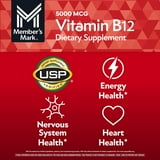 Member’s Mark Vitamin B12 Quick Dissolve Tablets, 5000 mcg, Cherry, 300 ct.