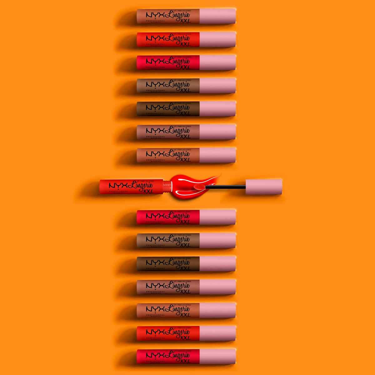 (2 pack) NYX Professional Makeup Lip Lingerie XXL Matte Liquid Lipstick, Hot Caramelo