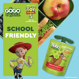 GoGo squeeZ Toy Story 5 No Sugar Added Apple Strawberry Applesauce & Fruit Puree Pouches, 3.2 oz (10 Pack)