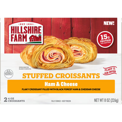 Hillshire Farm Ham & Cheese Stuffed Croissants, 8 oz, 2 Count (Frozen)