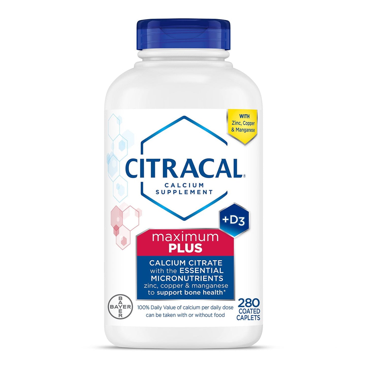 Citracal Maximum Plus, Calcium Citrate +Vitamin D3 Supplement Tablets, 280 ct.