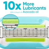 Venus Manual Razor, Extra Smooth for Women, 5 Blades, Handle + 2 Refills, Green