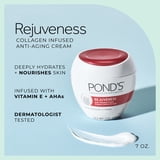 POND’S Rejuveness Face Cream, Anti-Aging Moisturizer with Collagen, AHAs & Vitamin E – 7 oz
