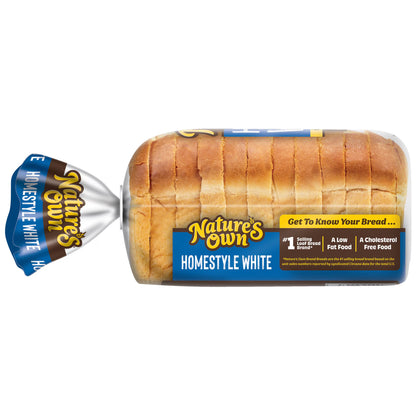 Nature's Own Homestyle White, Non-GMO Small Loaf Bread, Sandwich Bread, 12 oz Loaf