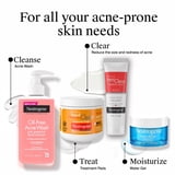 (2 pack) Neutrogena Oil-Free Pink Grapefruit Acne Face Wash, Salicylic Acid Facial Cleanser, 9.1 fl oz
