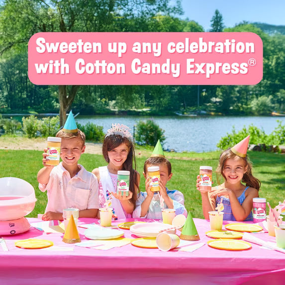 Cotton Candy Express 5-Flavor Pack, Cotton Candy Floss Sugar, 11 oz
