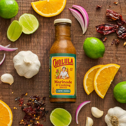 Cholula Carne Asada Marinade & Cooking Sauce, 12.0 fl oz Bottle