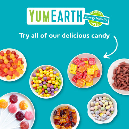 YumEarth Organic Giggles, Assorted Flavors Chewy Candy, Gluten Free, 5 oz Bag, Allergy Friendly