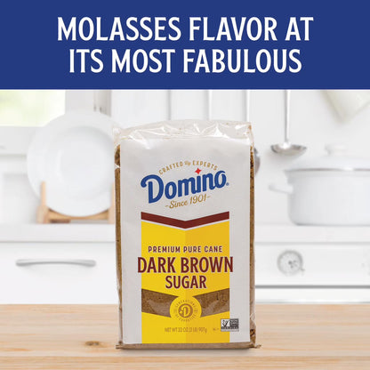 Domino Premium Pure Cane Dark Brown Sugar 2 lb