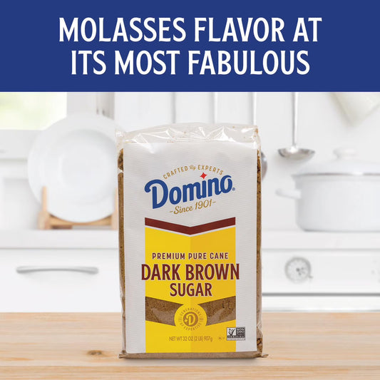 Domino Premium Pure Cane Dark Brown Sugar 2 lb