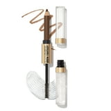 (2 pack) Revlon ColorStay Brow Fantasy, Eyebrow Pencil with Clear Shaping Gel, 002 Soft Brown