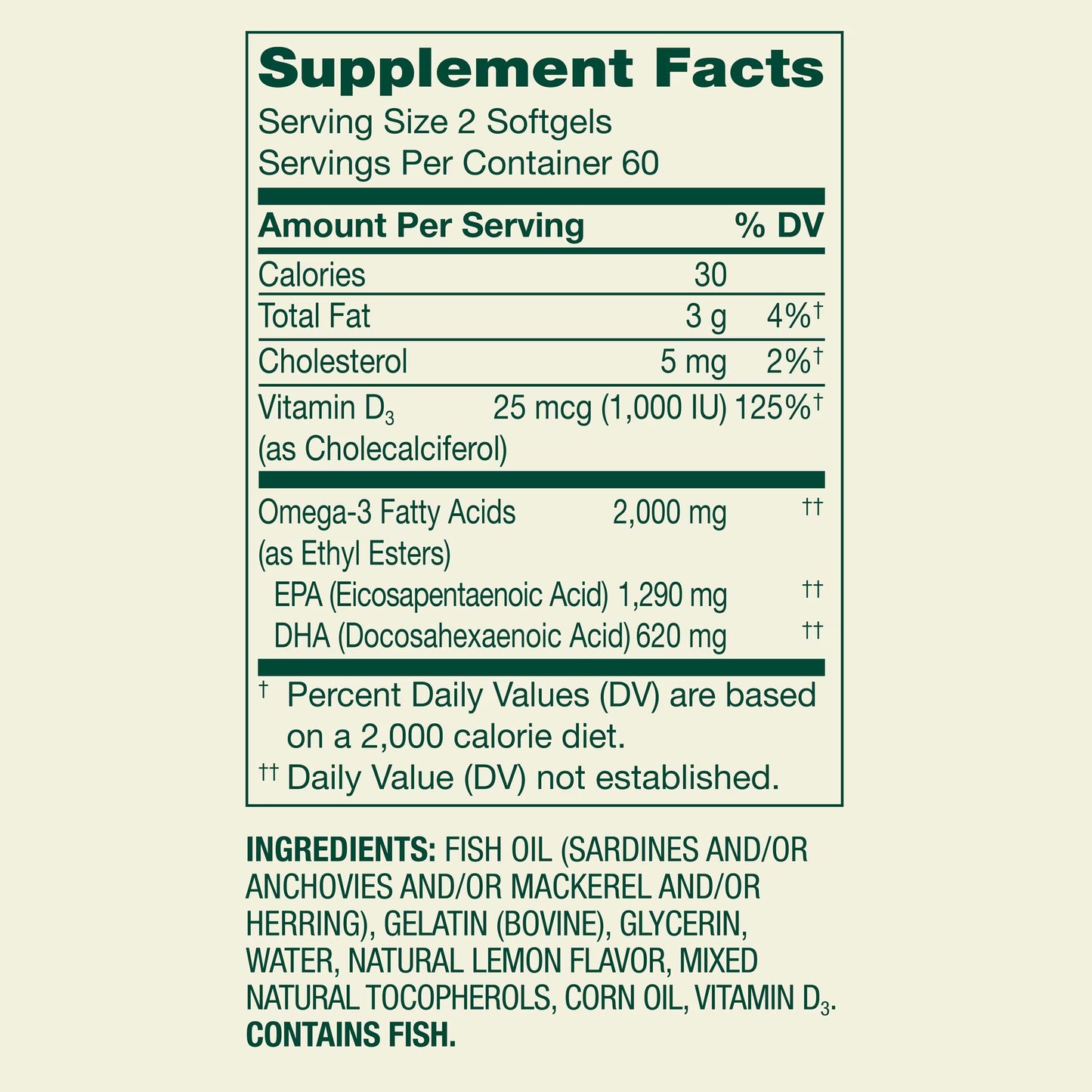 (2 pack) Spring Valley Maximum Care Omega-3 from Fish Oil Dietary Supplement Softgels for Eye Brain Bone & Heart Health, 2000 mg, 120 Count