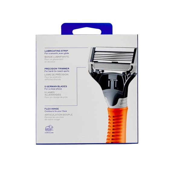 Harry's Men's Razor Blade Refills, 5 Blade Razor Blade Cartridges, 12 Pk