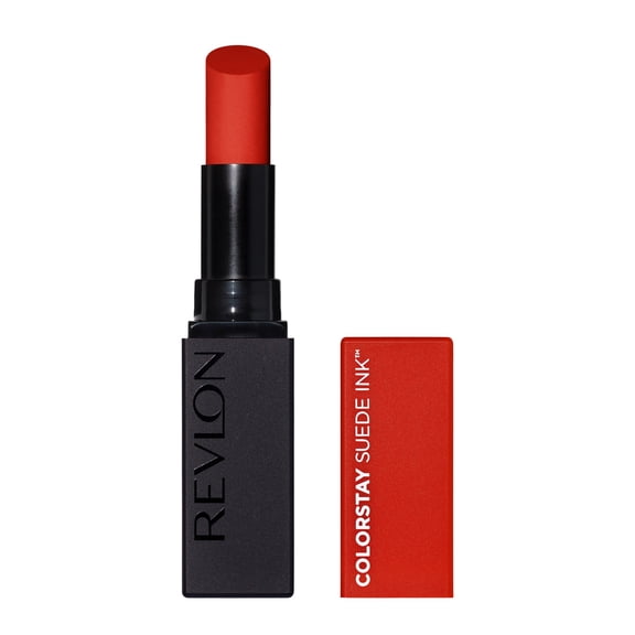 Revlon ColorStay Suede Ink Lightweight Matte Lipstick with Vitamin E, 014 Spit Fire, 0.09 oz