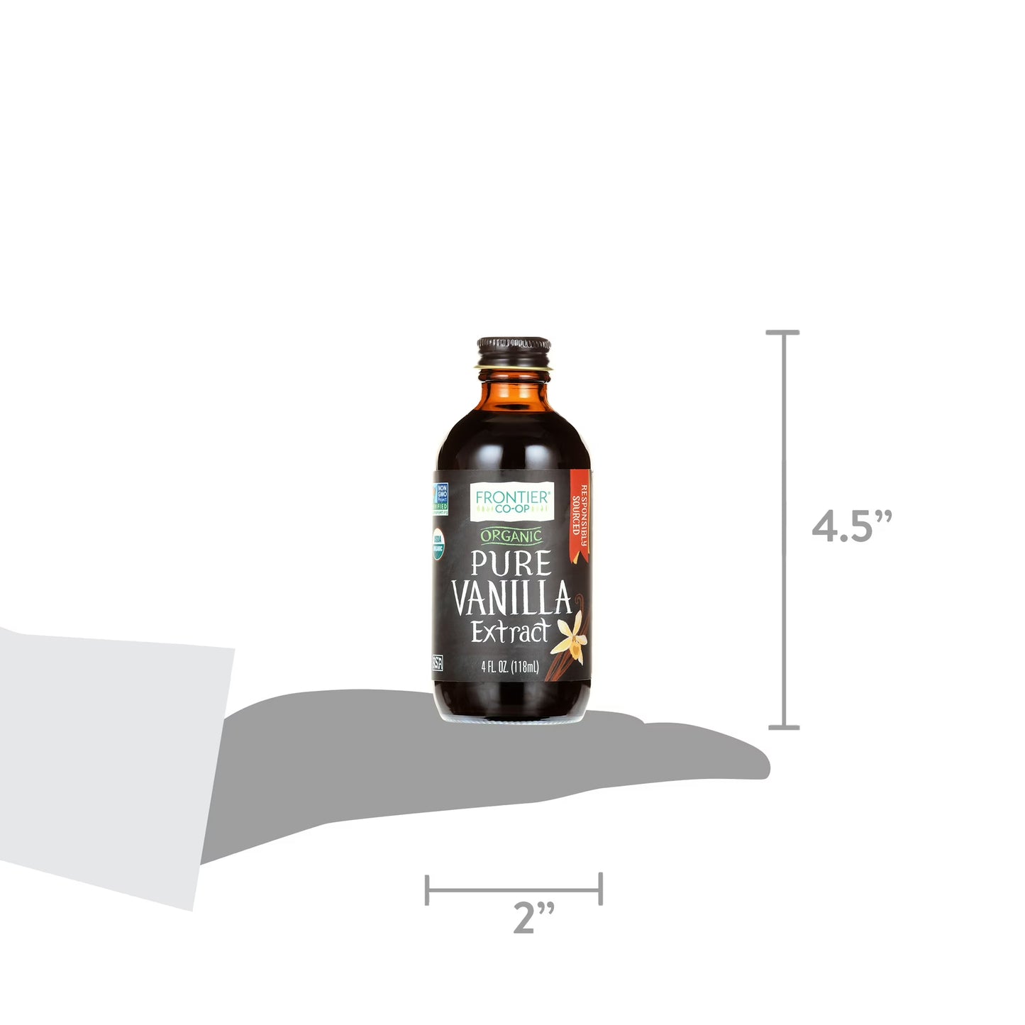 Frontier Co-op Pure Vanilla Extract, Organic 4 fl. oz.